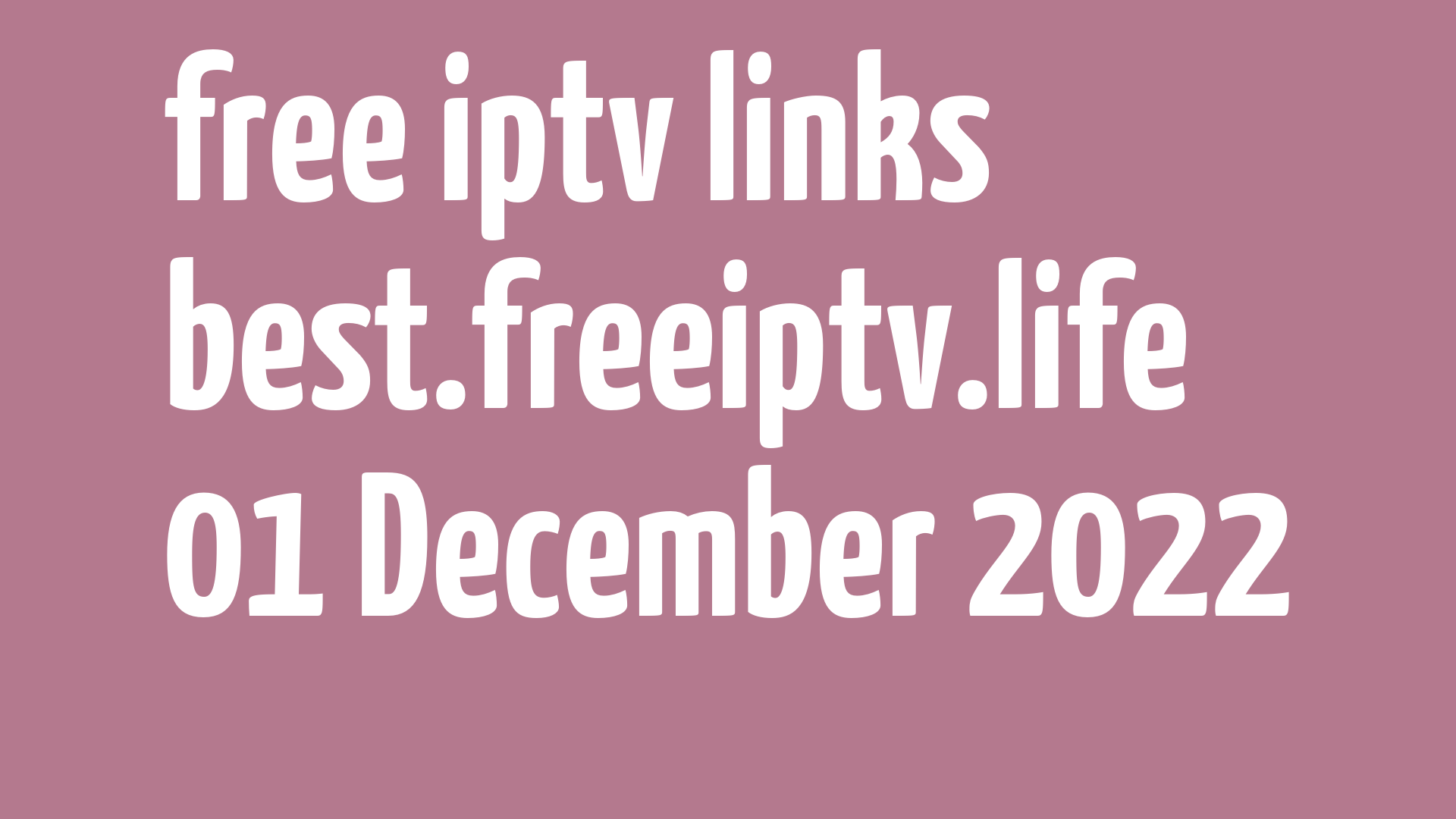 free iptv links 301122